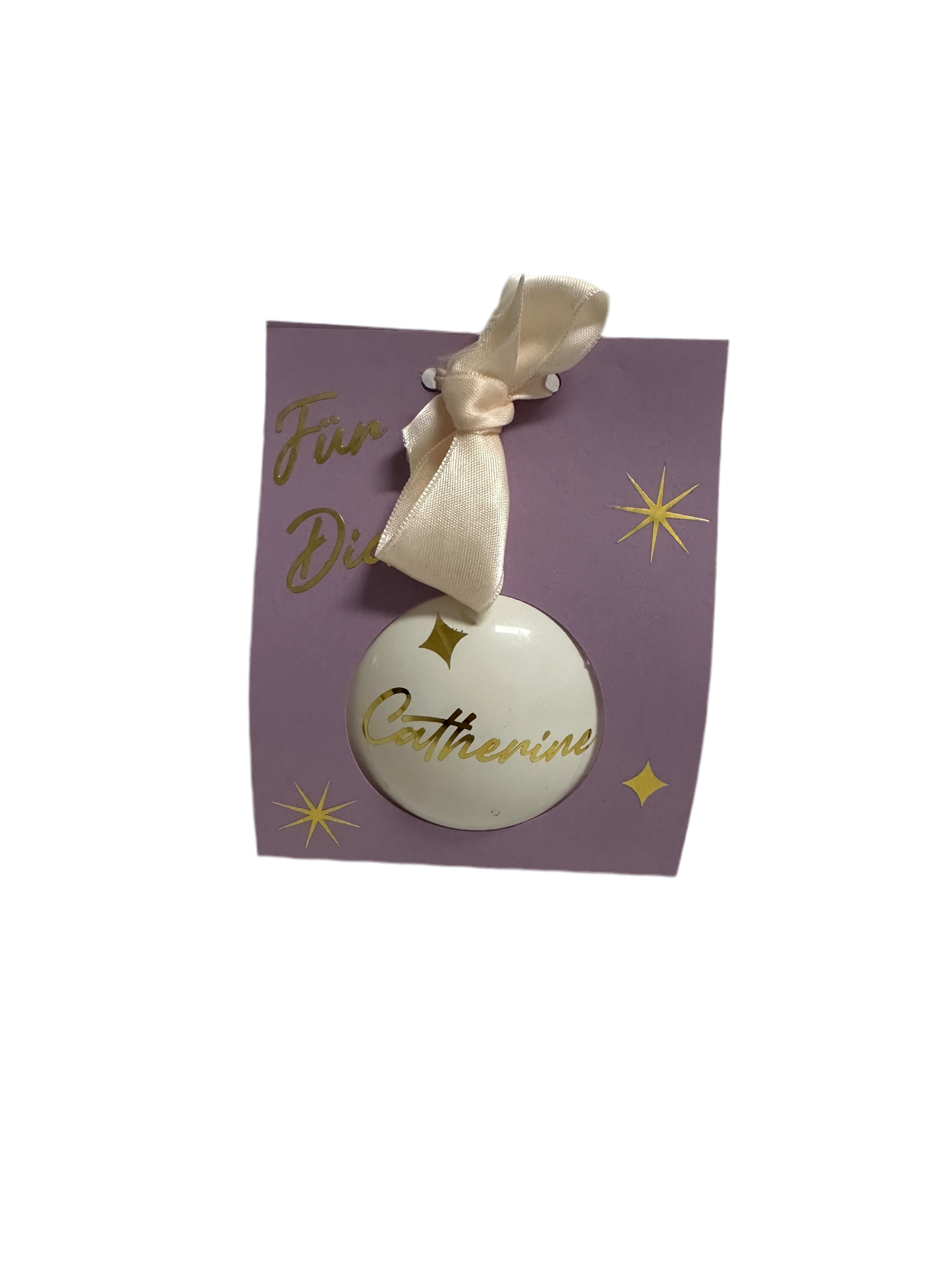 Weihnachtskugel 8cm personalisiert