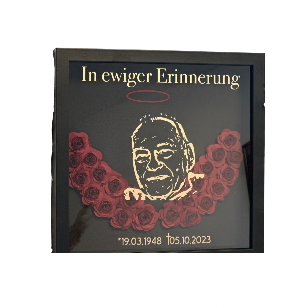 Engelsflügel Bilderrahmen Personalisiert