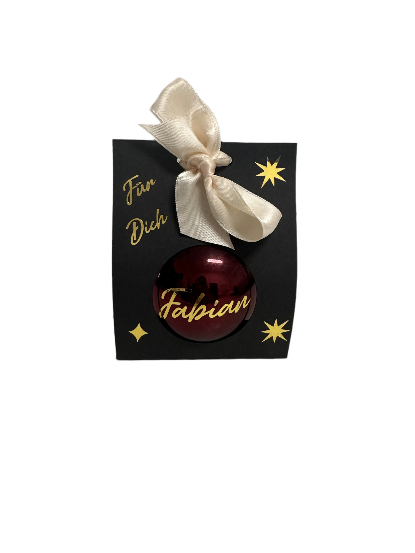 Weihnachtskugel 8cm personalisiert