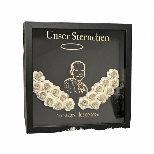 Engelsflügel Rahmen Rosen