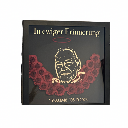 Engelsflügel Bilderrahmen Personalisiert